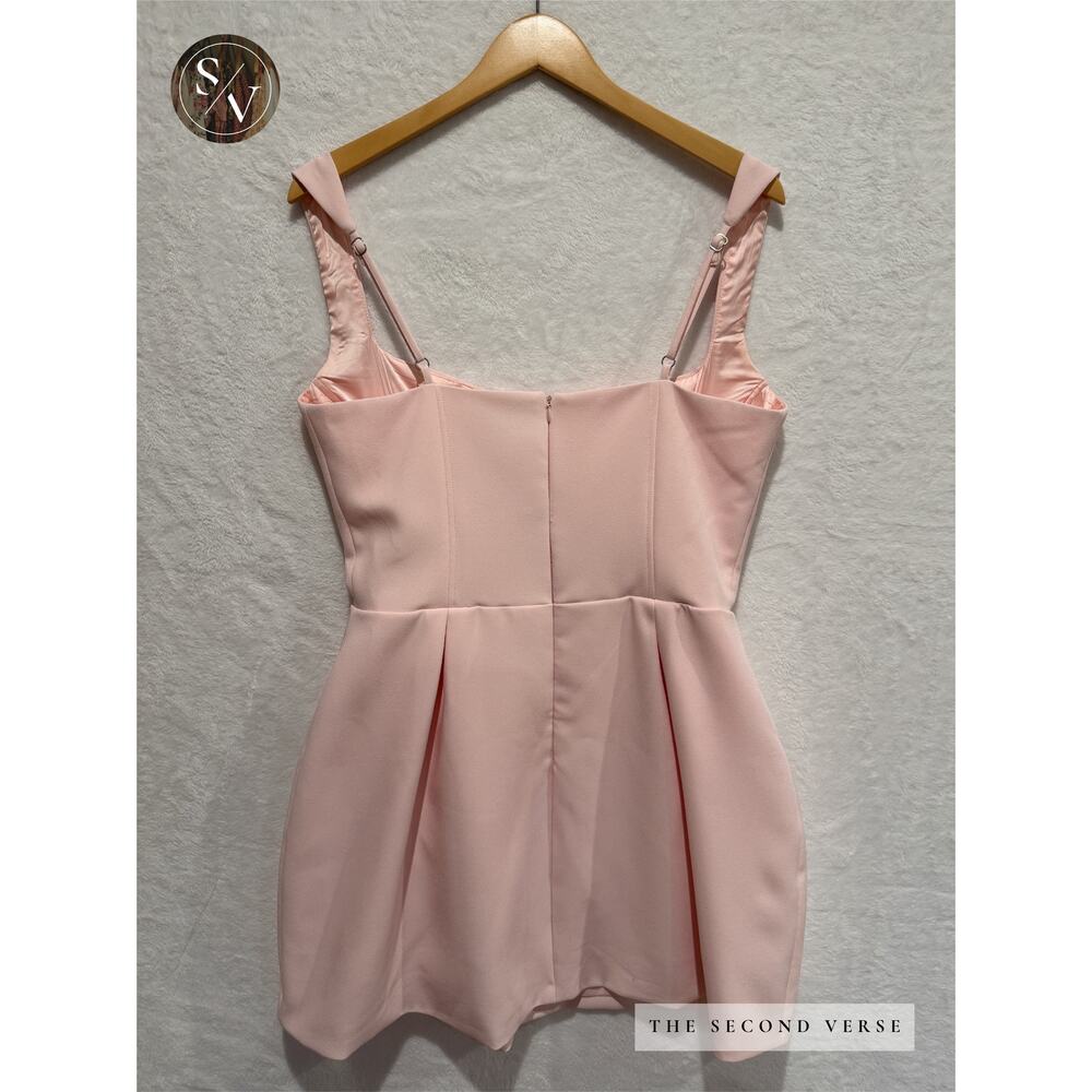 Baby Boo Pink Corset Bubble Mini Dress Fairycore Balletcore Size XL - Picture 3 of 13